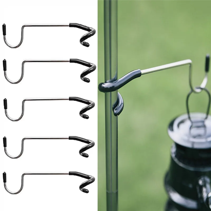 

2525+ Camping Light Pole Hook Stainless Steel Tent Pole Light Hook Multi-Functional Outdoor Camping Light Rack Hook