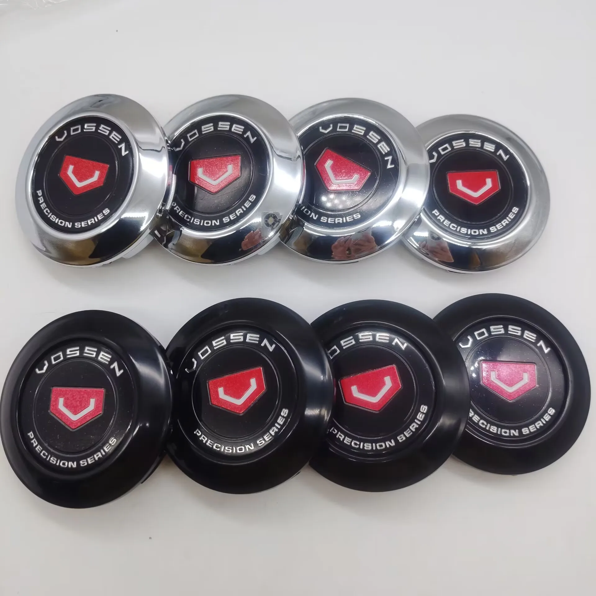 Комплект из 4 декоративных колпаков для центра диска VOSSEN, 77 мм, для тюнинга и стайлинга авто