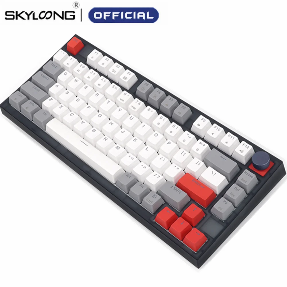 

SKYLOONG GK75 Mechanical Keyboard Optical Switch Hot Swappable PBT Keycap Wired One Backlight Keyboards for Programmable WIN MAC