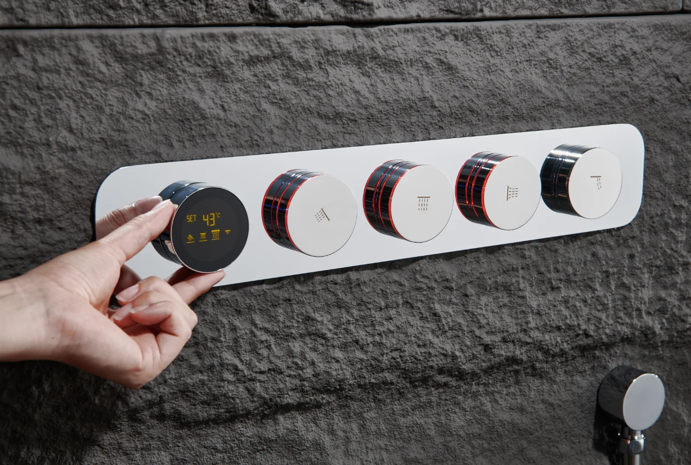 

Умный термостат SUNDREAM, смеситель для ванны, матовый черный смеситель для душа, душевая система, термостат, душевой набор для ванной комнаты