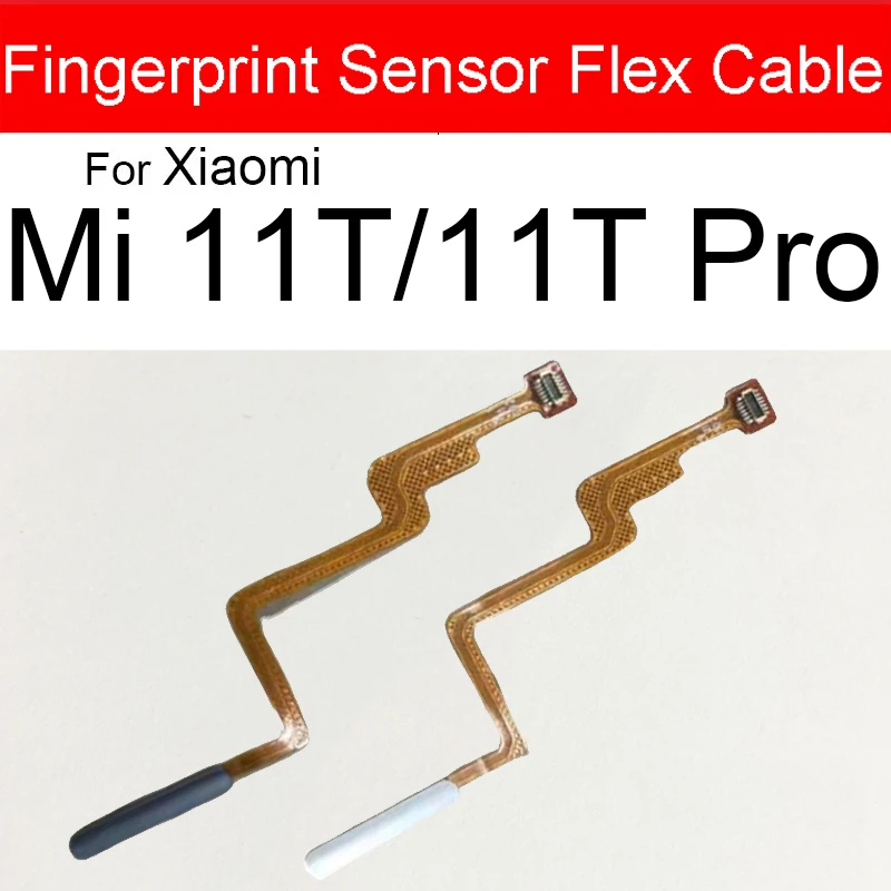 Fingerprint Sensor Touch ID Connector Flex Cable with Power Button For Xiaomi Mi 10T 11T Pro Mi 11 Lite M2101K9G Repair Parts