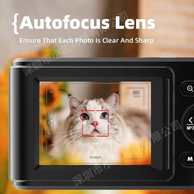 Dual Screen HD Digital Camera With 16x Digtal Zoom Auto Focus High-Definition 72MP Suitable For Home Travel Portable Shooting