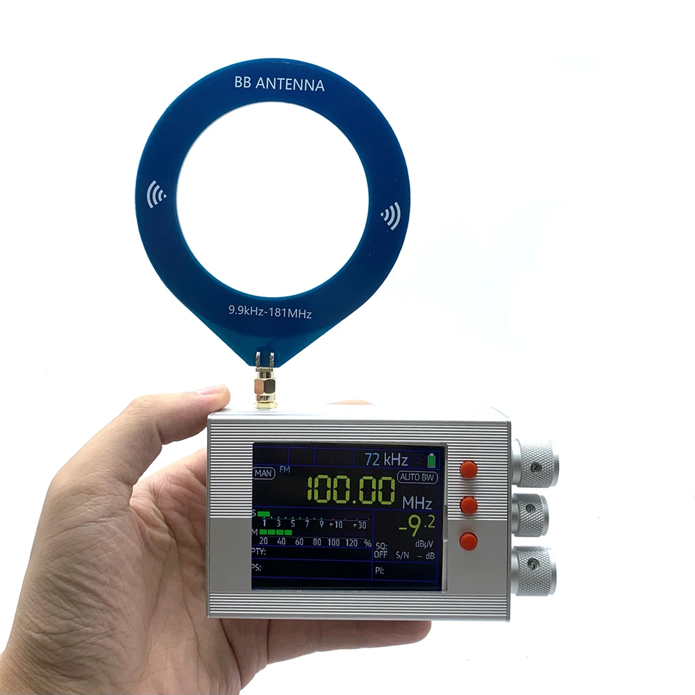 TEF6686 جهاز استقبال راديو كامل النطاق LW/MW/SW/FM/AM جهاز استقبال أجهزة الراديو المحمول على الموجات القصيرة مع هوائي مكبر صوت مدمج بطارية 3000 مللي أمبير في الساعة