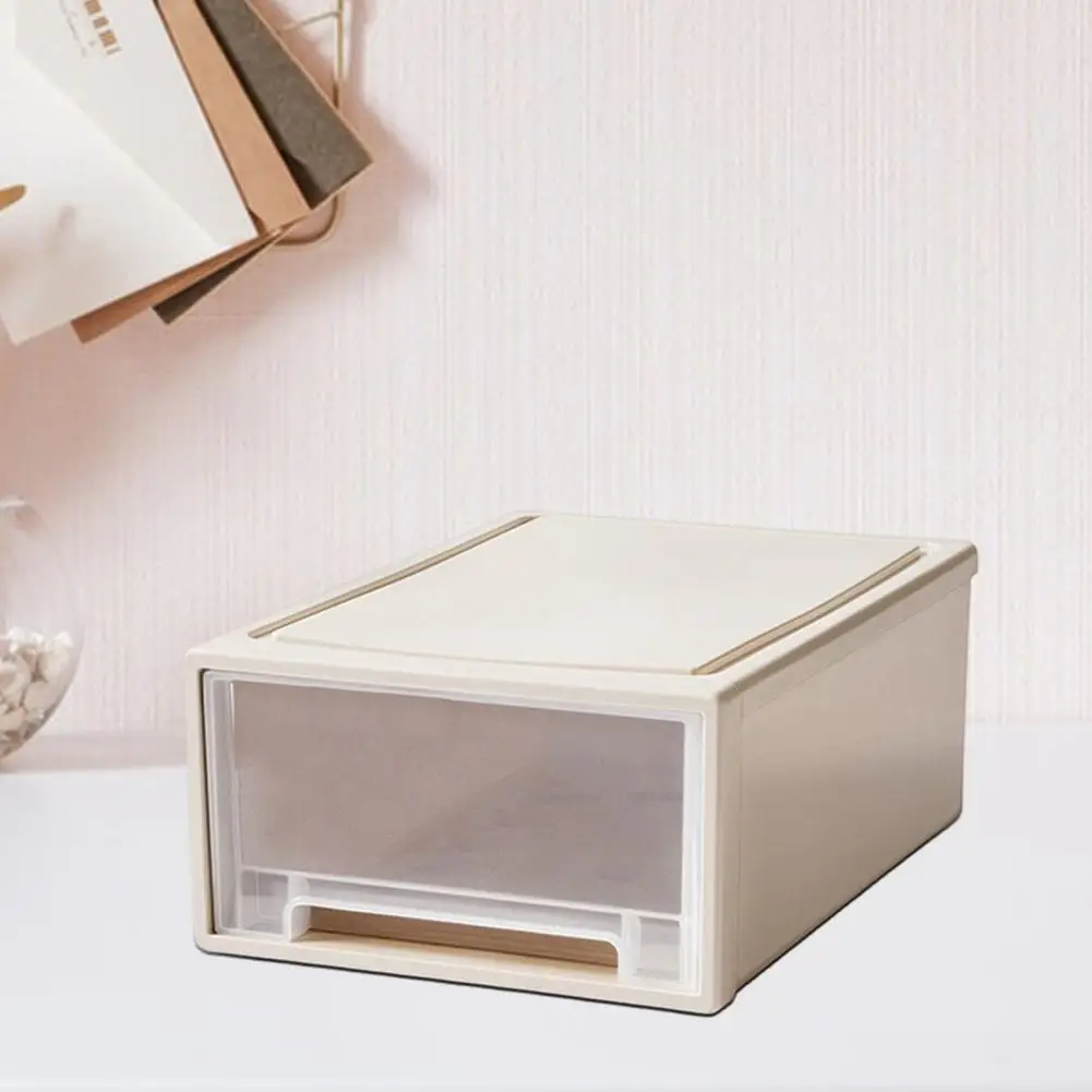 Drawer Organizer Drawer Organizer Stackable Plastic Drawer Storage Organizer with Recessed Handles Capacity Storage Box for Home