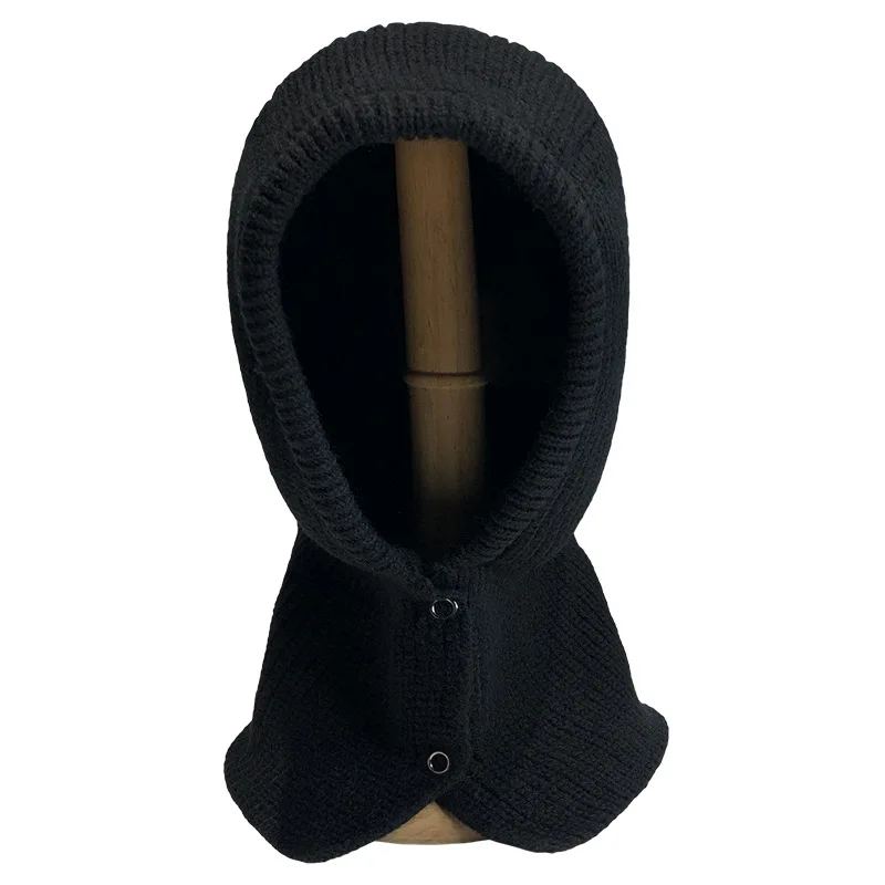 

Niche Design Balaclava Winter Neck Warmer Scarf Integrated Knit Hat Warm Face Cover Full Head Protection Unisex Headwear
