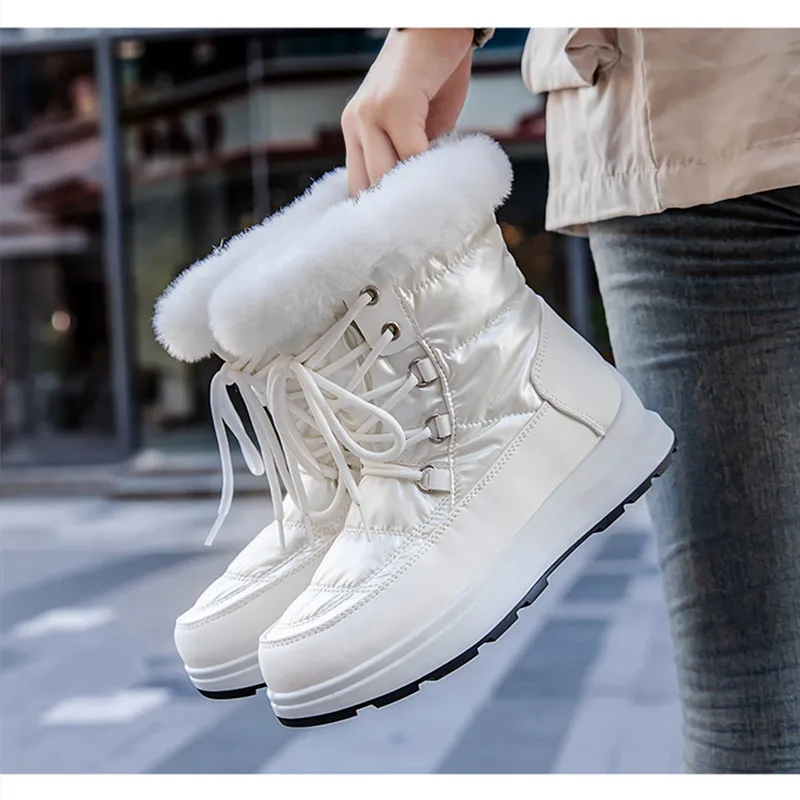 2023 Winter Boots Women Warm Snow Boots for Women Plus Plush Waterproof Female Boots Anti-slip Design Ankle Boots Bota Feminina