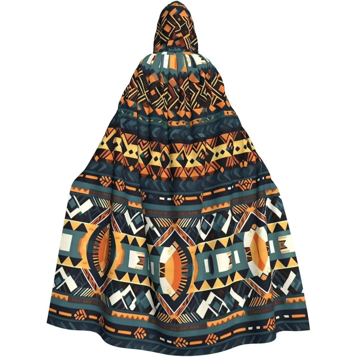

Плащ с капюшоном для взрослых в этническом стиле на Хэллоуин для ролевых костюмов и тематических вечеринок