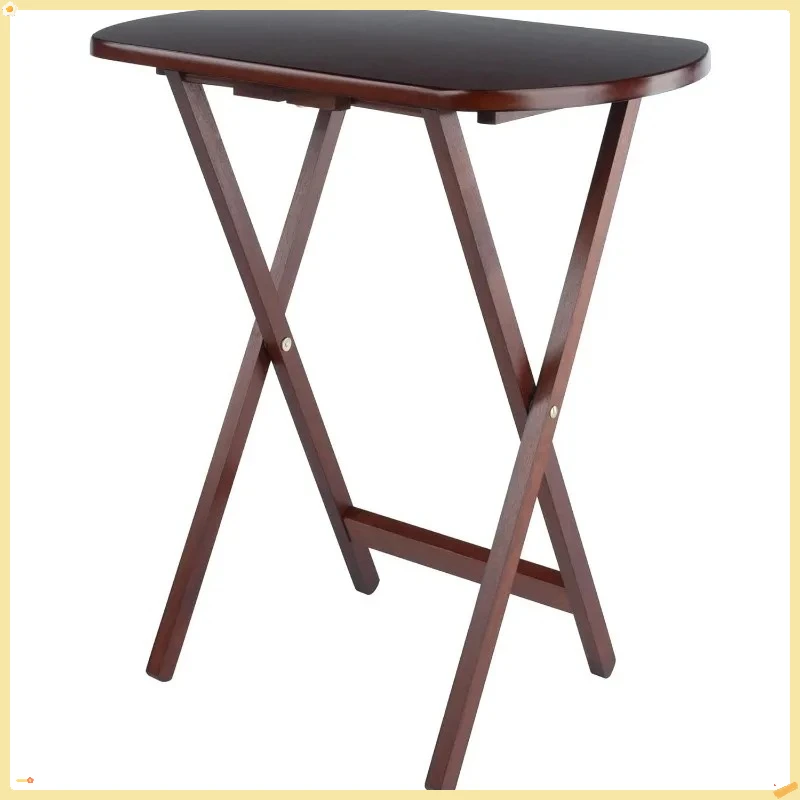 مجموعة صينية تلفزيون خشبية وطاولة للوجبات الخفيفة - استخدام غرفة المعيشة المحمولة