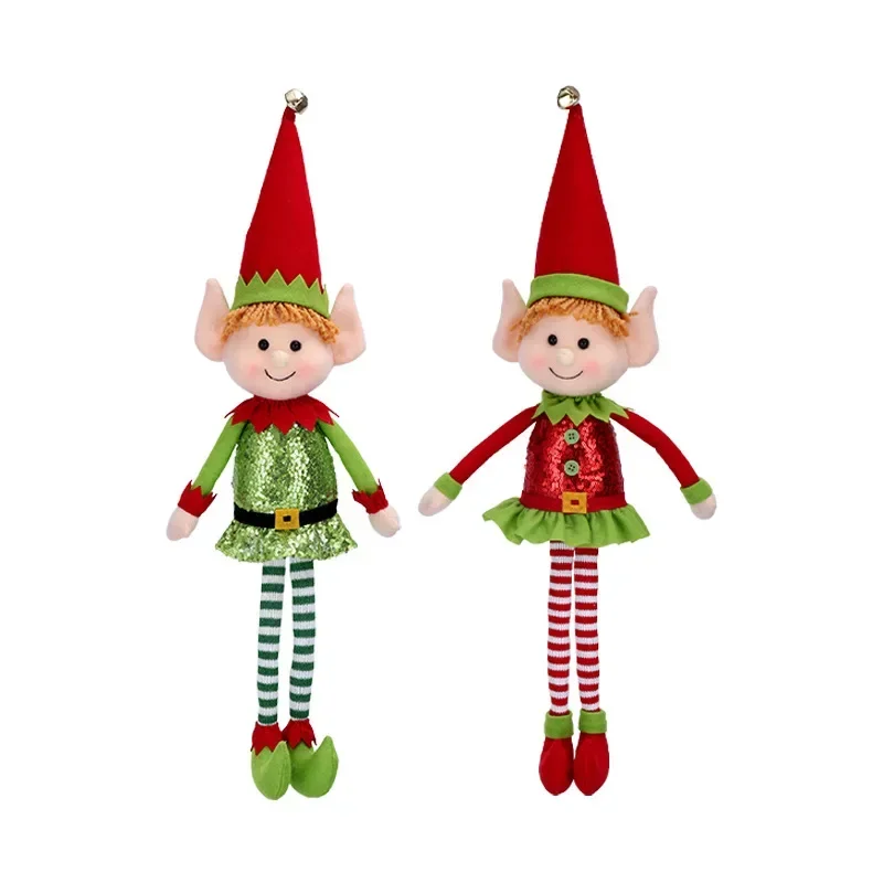 Christmas Plush Doll Gift Christmas Tree Decoration Essential for Celebrating Festivals 65CM Thigh Elf Doll Window Decoration