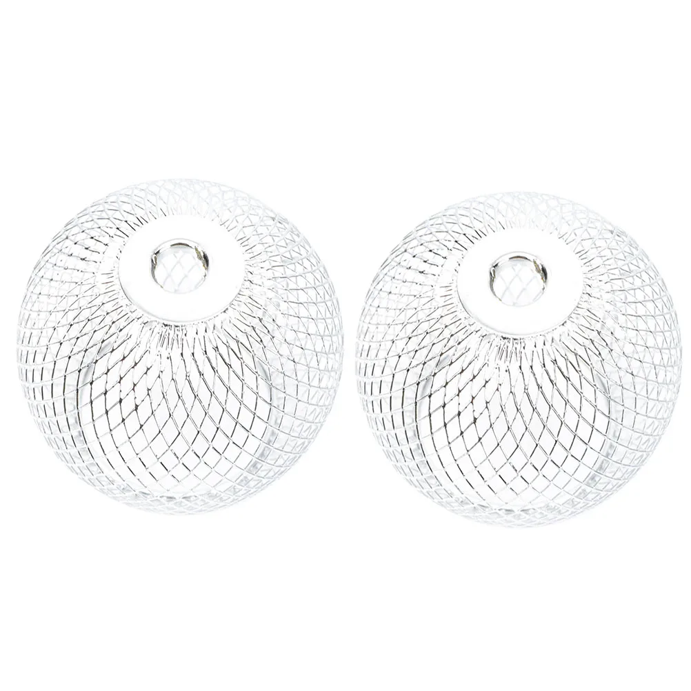 

2pcs Metal Lamp Shades Pendant Lamp Shade Replacement Craft Light Cover For Home Decor Hollow Out Design Dining Room Bar Cafe