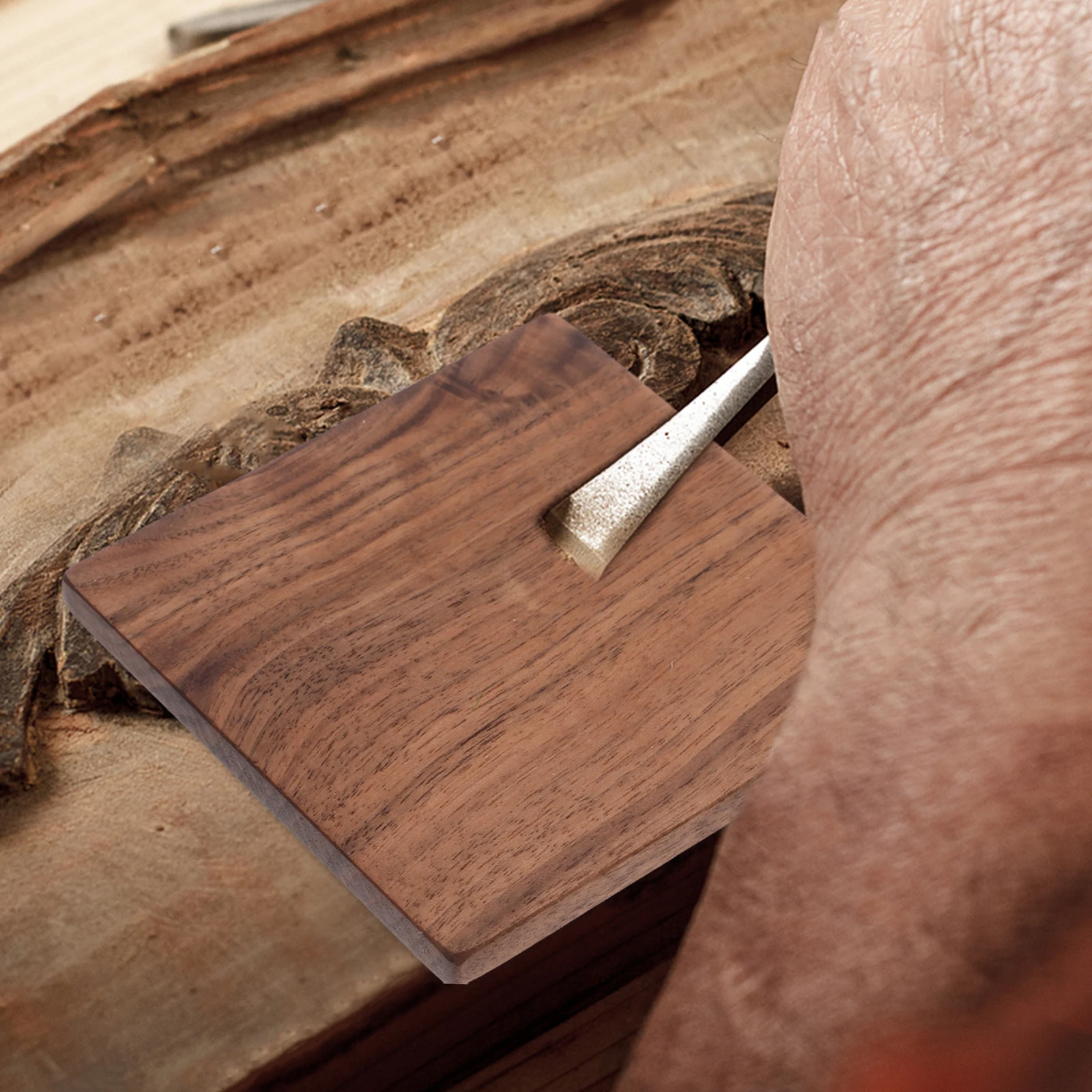 

2pcs Unfinished Blanks Hardwood Planks Carving Blocks Natural Walnut Boards For Diy Crafts Durable Portable Woodworking