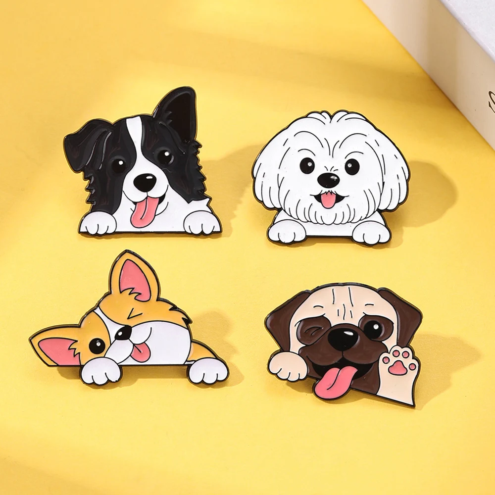 Cute Cartoon Brooch Patch Iron On/Sew On Fabric Patches for Clothing Bags Backpacks DIY Decoration Brooch Fashion Accessories