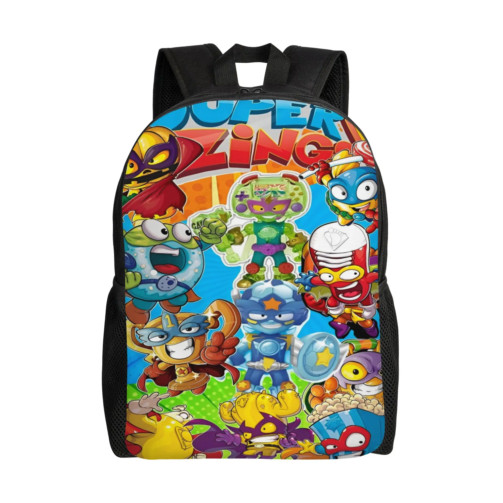 Super Zings Game  Backpack Superthing College Backpacks Women Men Custom Breathable School Bags Kawaii Rucksack