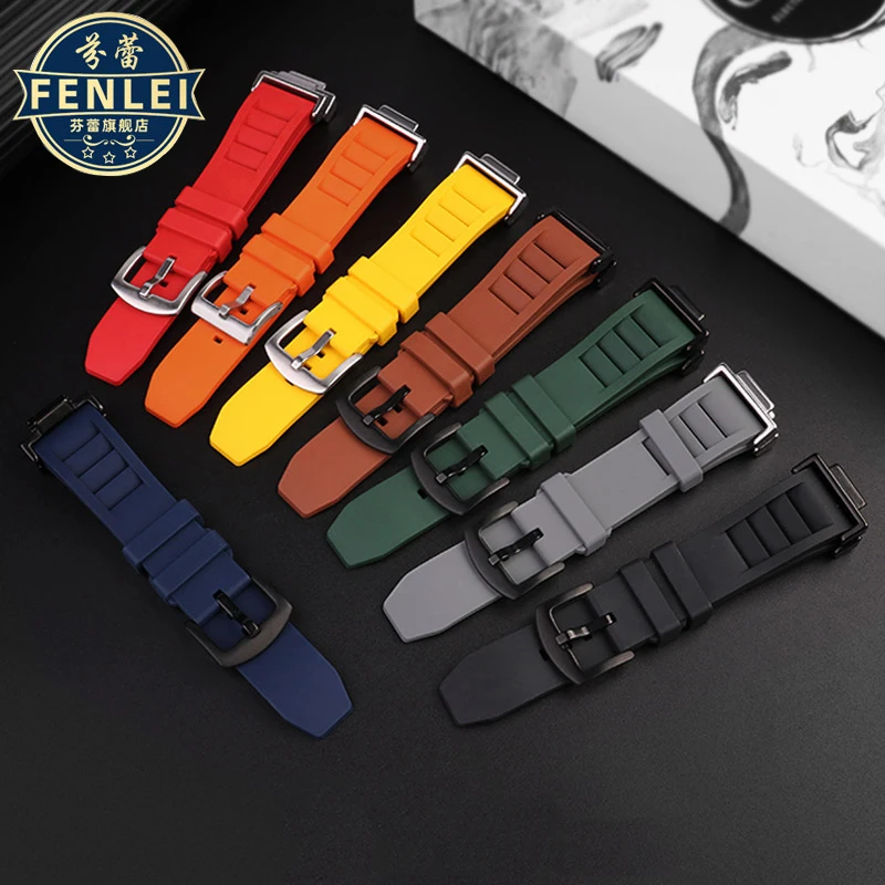 Correa de reloj de goma fluorada de liberación rápida, adaptador de acero de silicona para Casio G-SHOCK, GM-5600, DW5600, DW5610, GA2100, GA110