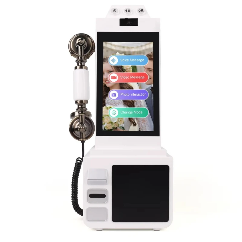 

8 inch touch screen video audio guestbook recorder