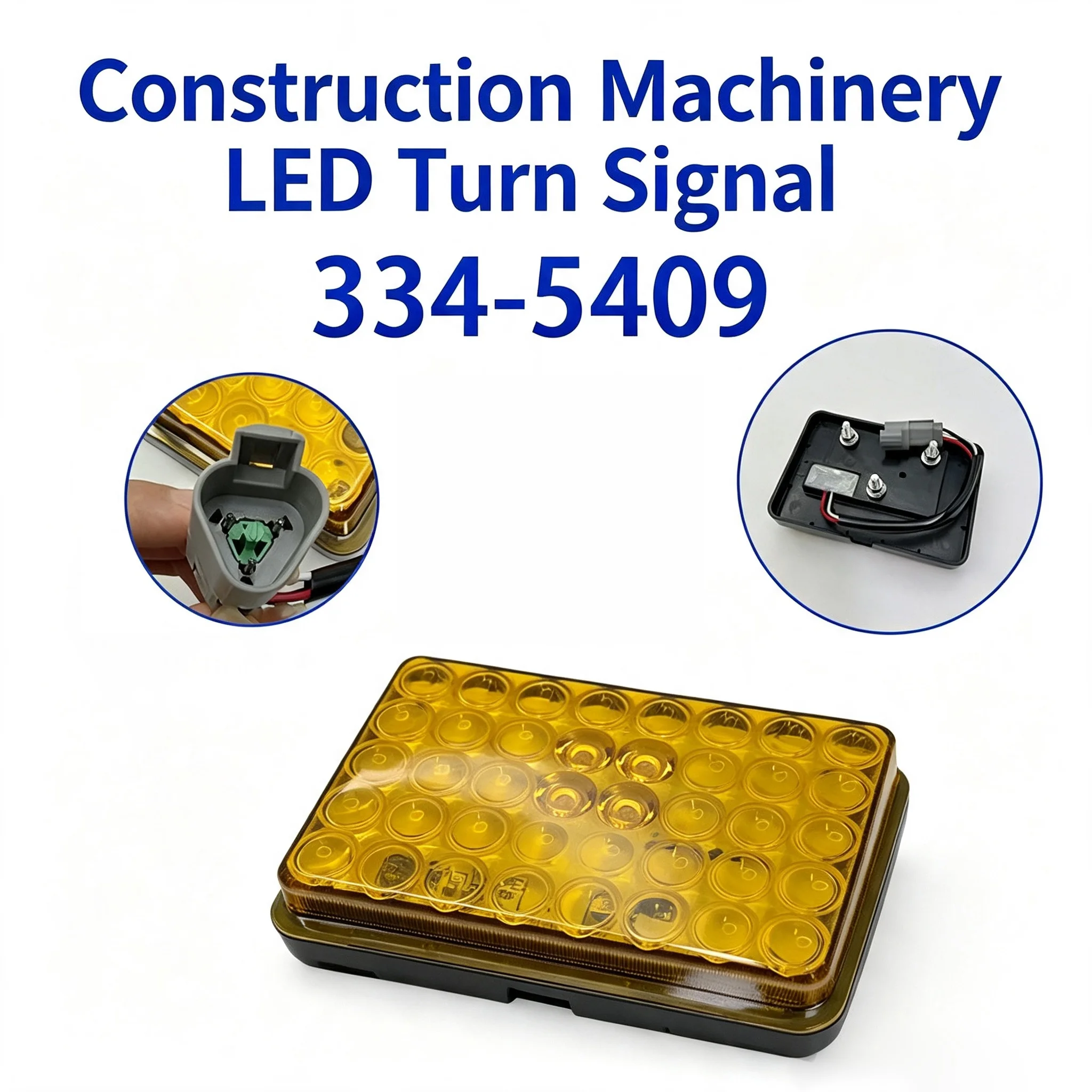 1pc LED Indicator Light Yellow - Heavy Equipment Yellow recension och pris