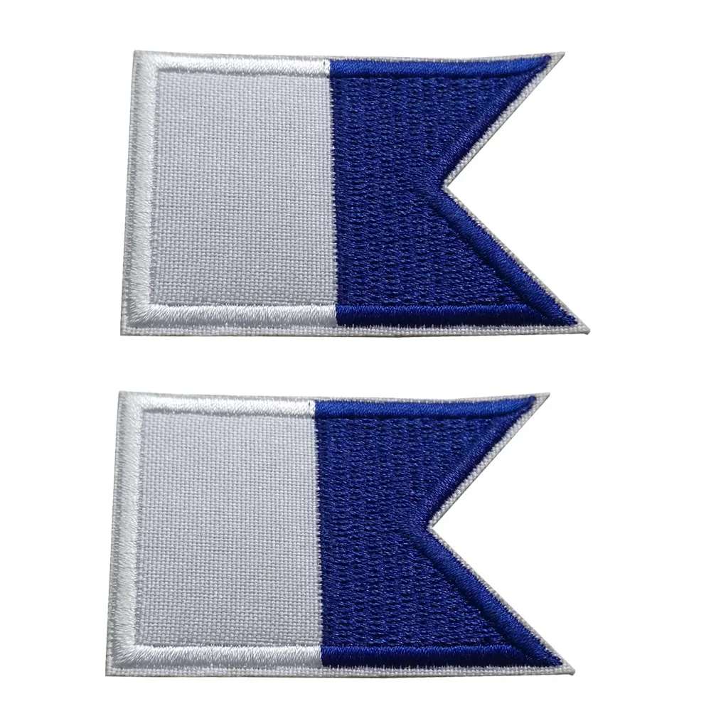 2/6/12PCS Scuba Tauchen Flagge Gestickte Patch Eisen Auf Patches Rucksack Tasche Flagge Patch 6*4CM