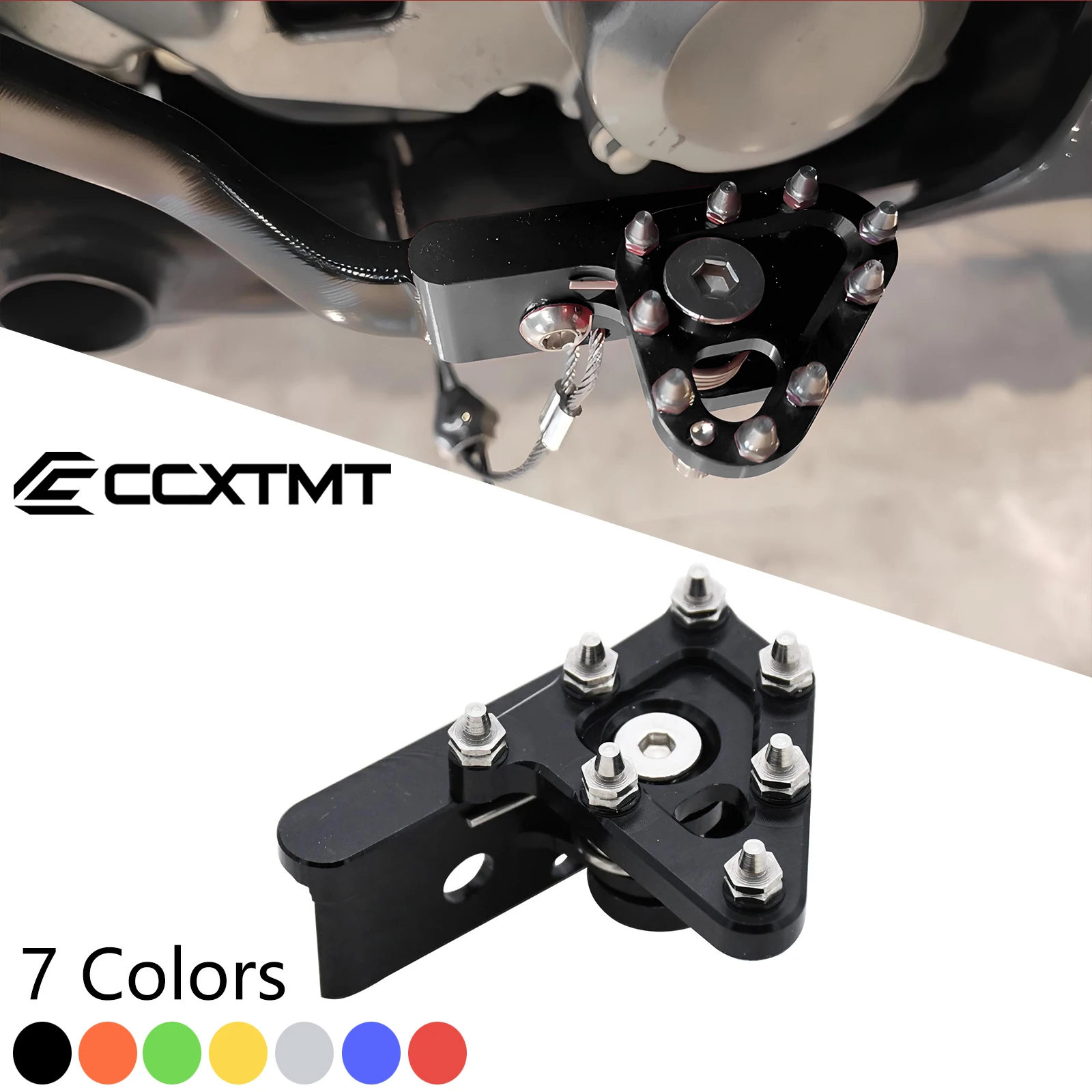 

Motorcycle CNC Rear Foot Brake Pedal Lever Brake Head For EXC XC XCF SX SXF EXCF CR CRF YZ YZF WR RM RMZ KX KXF KLX Universal