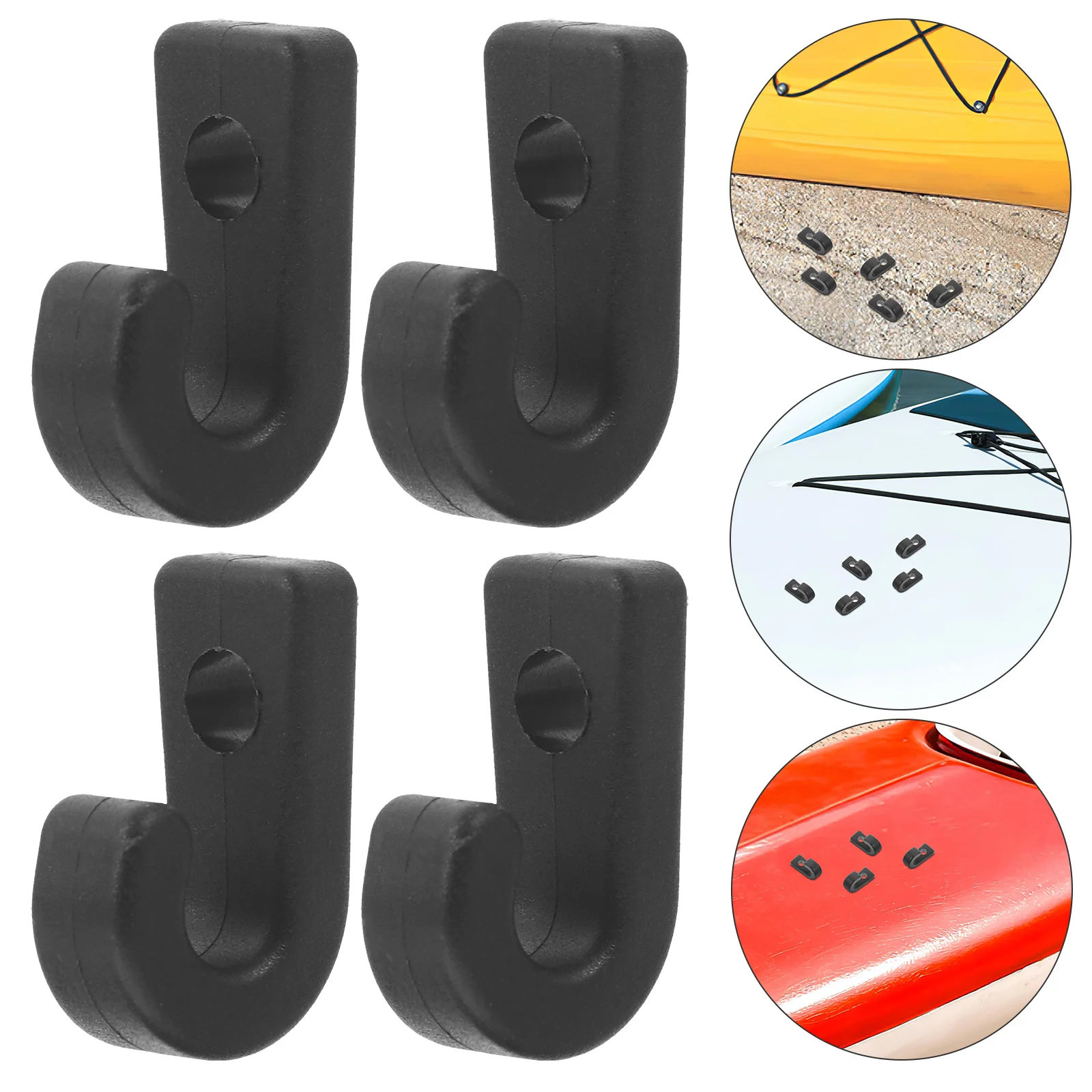

10 Pcs Canoe Accessories Sturdy Lashing Hook Small Kayak Heavy Replacement Parts Bungee Pp Hanging