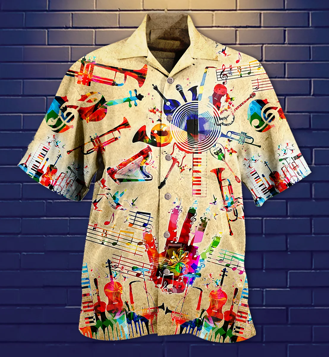 

Faion Printed ort Sve irt Turn-down Collar Spring Summer Youth Casual Loose Fit Iron-free Treaent