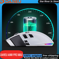 Dareu A980 Pro Max Mouse Wireless Paw3950 Tri-Mode Magnesium Alloy Buttons 4k/8k Low Latency Customized Gaming Mouse Laptops