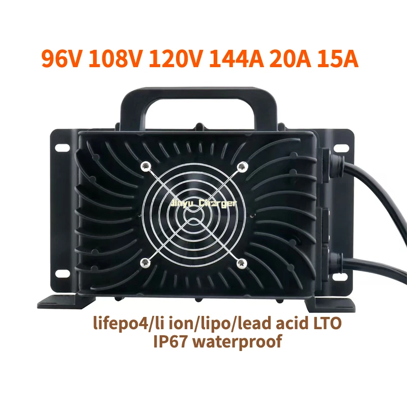 96V 20A 108V 15A 120V 144V Charger for 18650 LiFePO4 Battery 96.6V 109.2V 113.4V 117.6V 126V 116.8V 134.4V 102.2V 168V 146V 15A