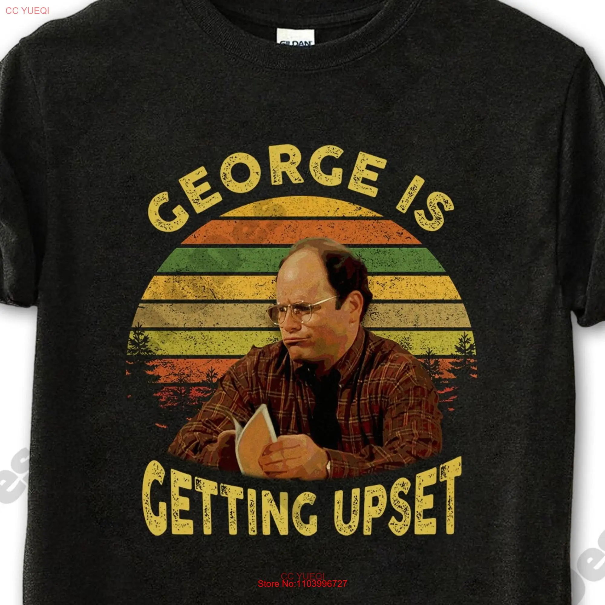 George Costanza Is Getting Upset Vintage T Shirt Movies Quote  long or short sleeves