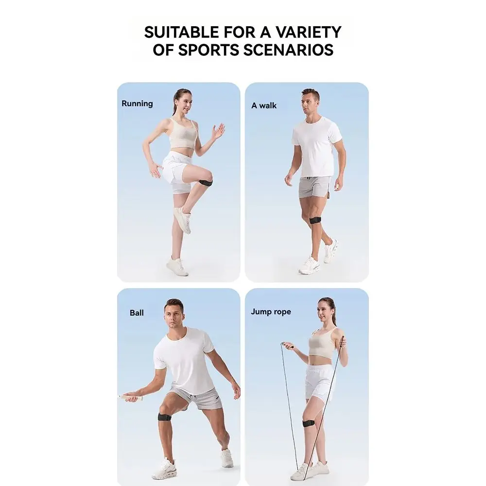 Patella Protector Sports Patella Brace Non-Slip Adjustable Strap Knee Support Pad Reflective Extra Thick Knee Strap Gym