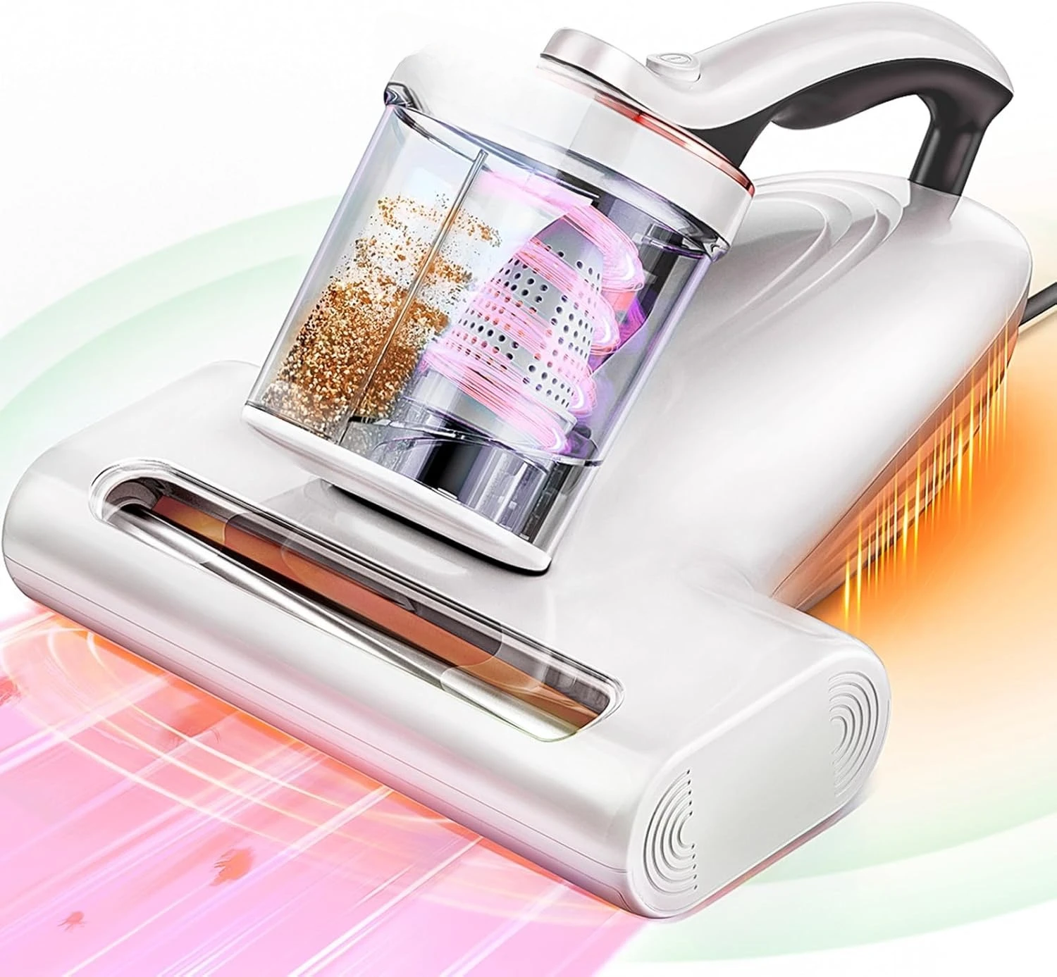 

Mattress Vacuum 450W 16Kpa 36000RPM/MIN Bed Vacuum with 149℉ Heating &Ultrasonic, Dual Dust Cup
