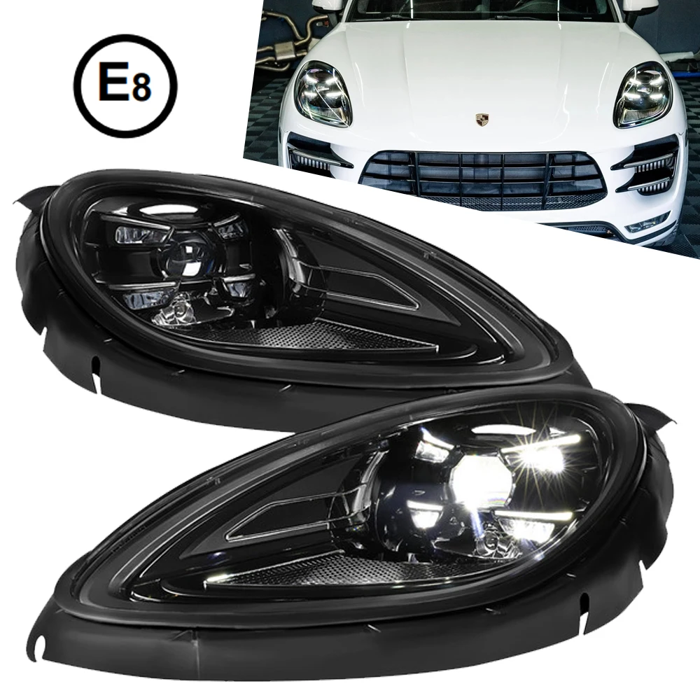 TYPY Auto-LED-Scheinwerfer für Porsche Macan 2014-2021 Upgrade Neue Scheinwerfer-Baugruppe Blinker