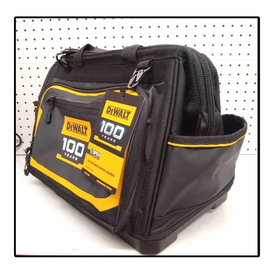 DEWALT Open Mouth Tote Tool Bag Multi-Pockets Storage for Small Part With Adjustable Shoulder Strap Tool Storag DWST560103-DW100