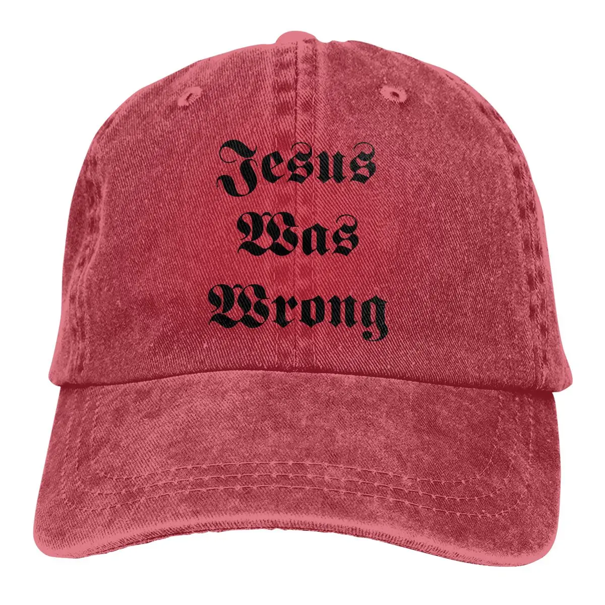 

Jesus Was Wrong Baseball Cap cowboy hat Peaked cap Cowboy Bebop Hats Men and women hats