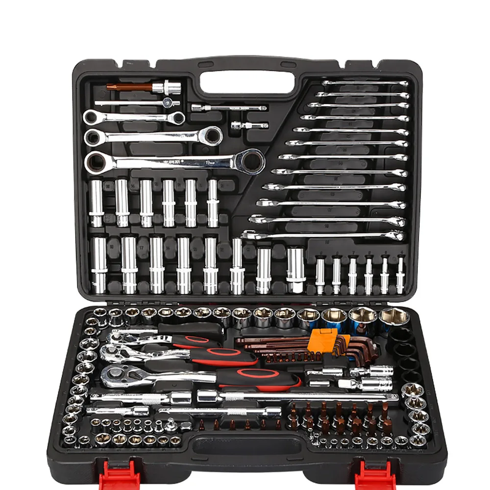 

151 Sets Socket Wrench Combination Set Comprehensive Set Auto Repair Hardware Toolbox Suitable for Car Engine Tire Repairing