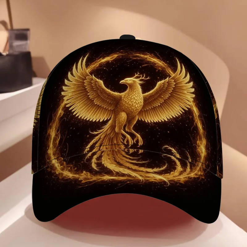 Classic Baseball Cap Featuring The Phoenix Rising Symbol a Lightweight Duckbill Hat Perfect for Everyday Use with a Comfortable
