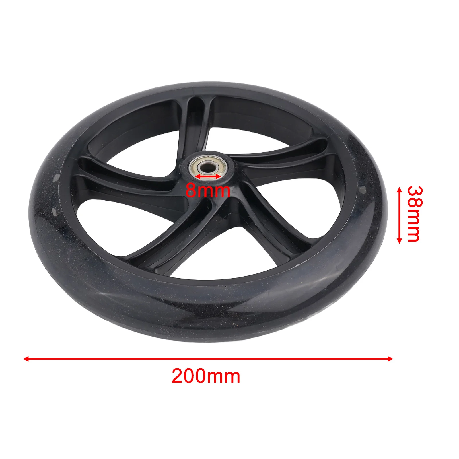 Polyurethane Rubber Wheel Scooter Wheel High Load-bearing Capacity Long Service Life Package Content X Scooter Wheel