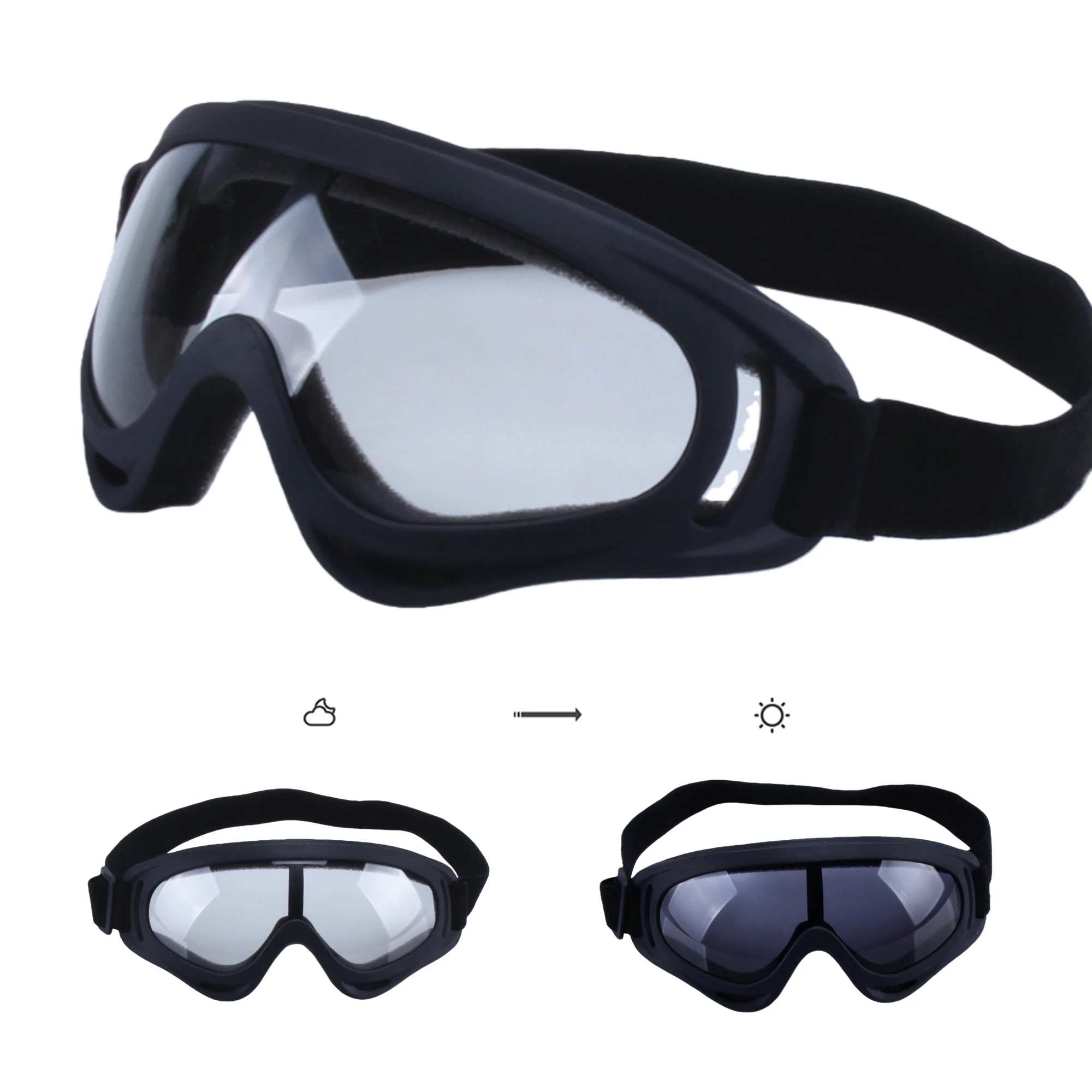Polarisierte Motocross Fahrradbrille Motorrad Off Road Racing Photochrome Sonnenbrille Motorbrille Ski Snowboard Outdoor Sport – Detail 1