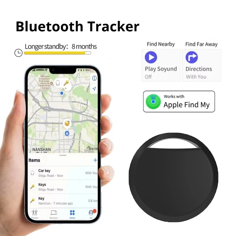

Мини-устройство слежения для Apple Find My Key Smart Tag Детский поиск Домашние животные Автомобильный GPS Lost Tracker Bluetooth-трекер IOS Android System