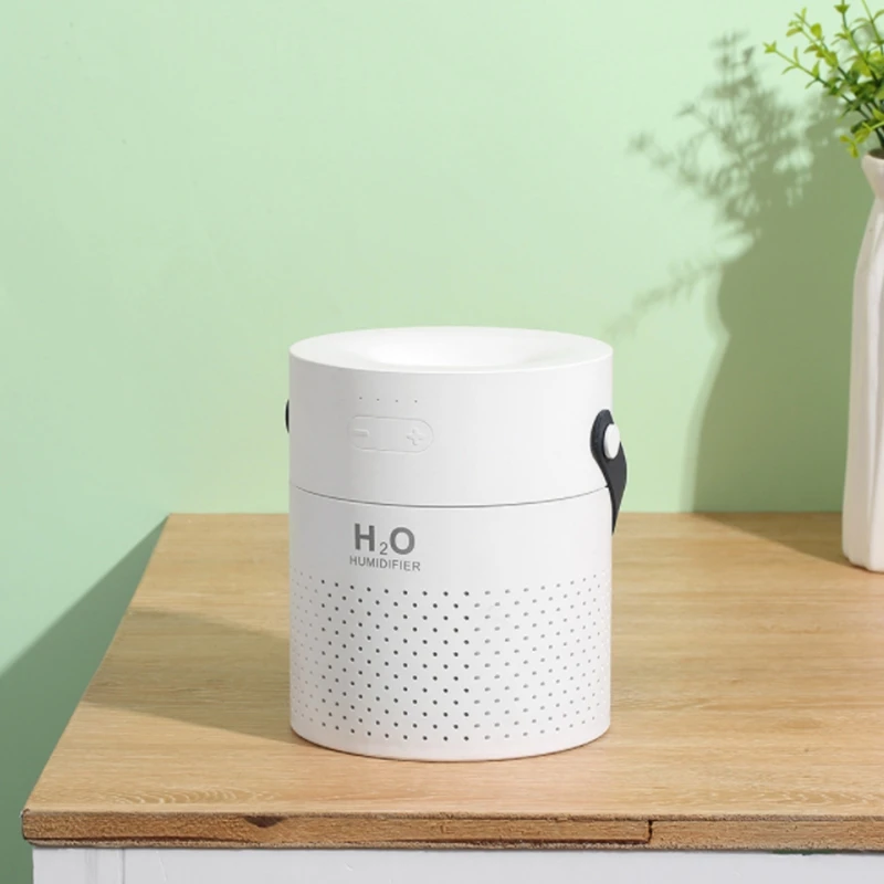 Umidificador de Ar Dual Spray, USB Recarregável, Sem Fio, Ultrassônico, Difusor de Aroma, Fogger, 1,2 L, 4000mAh
