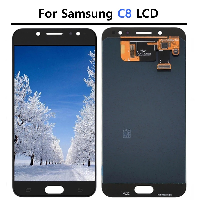 5.5Inch Tested LCD For SAMSUNG GALAXY C8 LCD C7100 Display Touch Screen Digitizer Assembly Replacement Parts