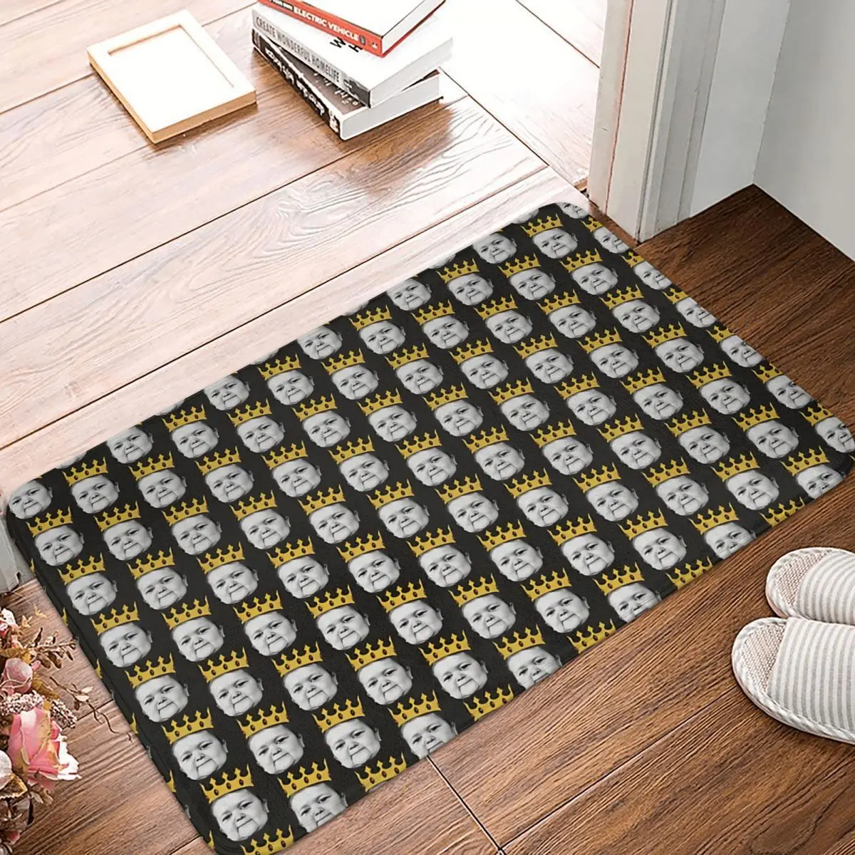 

Hasbulla Magomedov Anti-Slip Doormat Kitchen Mat Crown Mini Khabib Meme Balcony Carpet Entrance Door Rug Home Decor