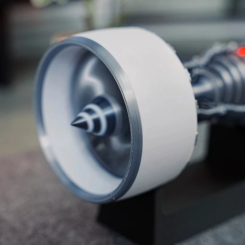 TR900 23cm Turbofan Engine Model Battery Powered Finished Aircraft Jet Engine Ornament Toy