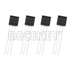 100pcs TO-92 BC547B BC547 Bipolar Transistors - BJT NPN 45V 100mA HFE/45 new original
