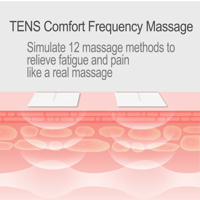 Máquina de terapia Tens Massageador de pulso elétrico EMS Estimulador muscular Emagrecimento Mioestimulador Aparelho terapêutico Massageador