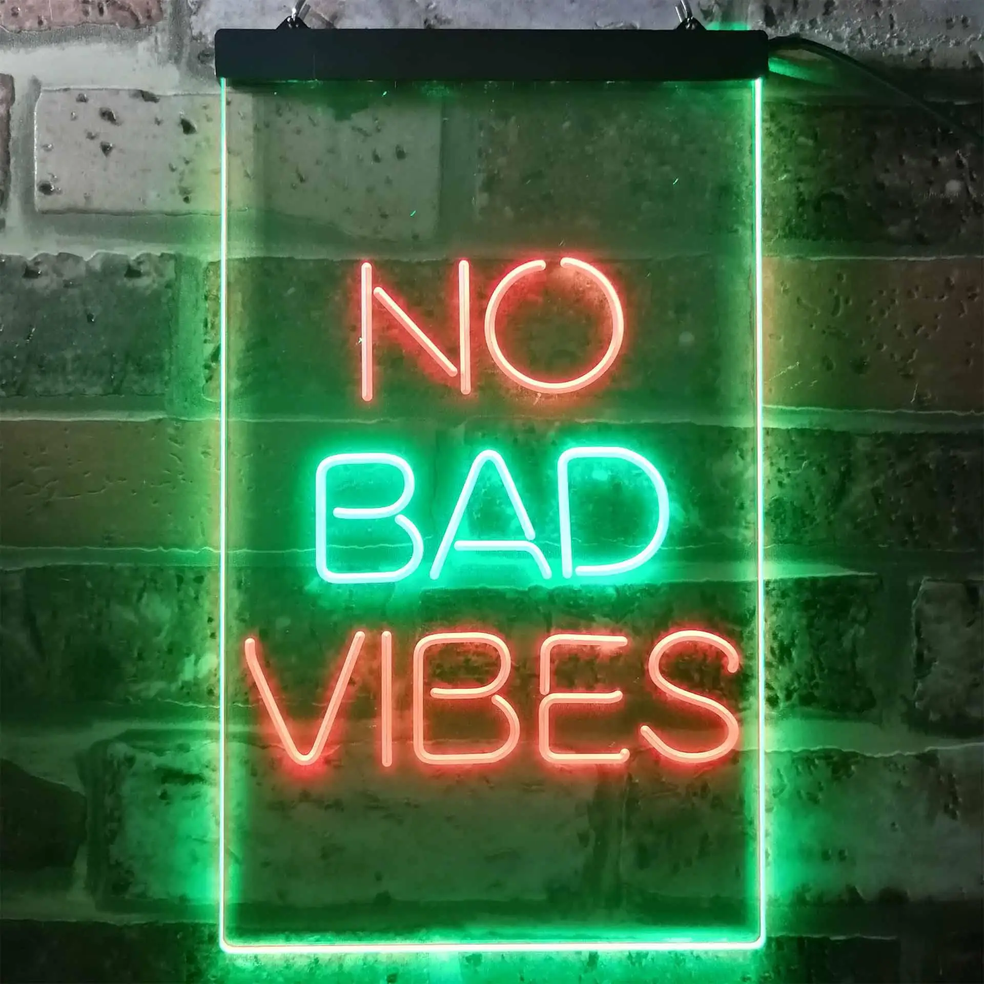 

Двухцветная светодиодная неоновая вывеска No Bad Vibes st6-i3353