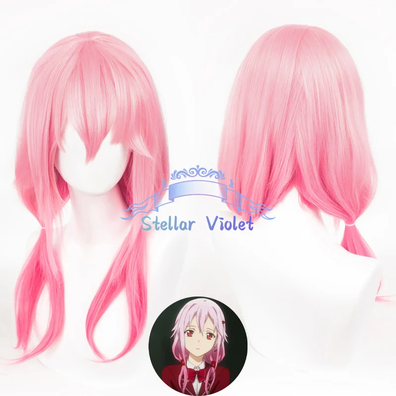 

Аниме Guilty Crown Yuzuriha Inori, парик для косплея, розовый градиент, 55 см, длинные термостойкие синтетические волосы, аниме-парики для вечеринок + шапочка для парика