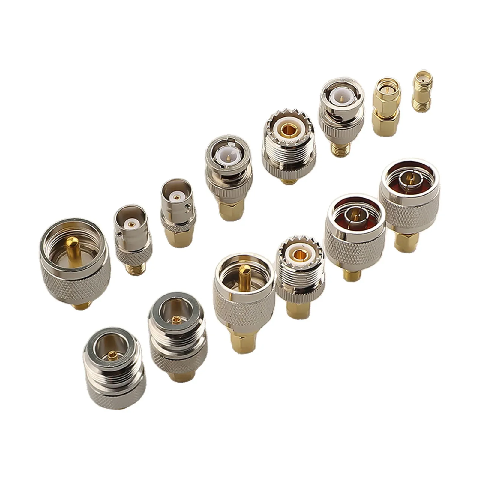 

Connecting Antennas RF Connector RF Coaxial Connector 13x7x2cm Wireless LAN Devices Router Connection BNC Adapter