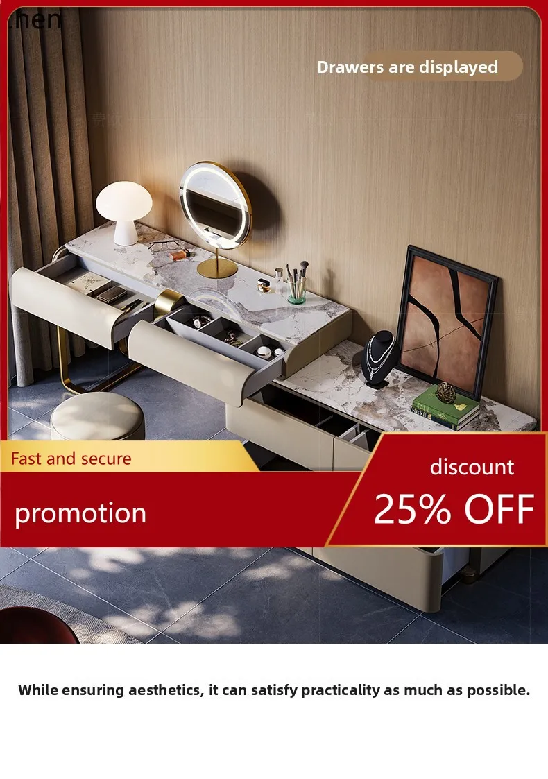 ZML dresser, bedside storage, chest, integrated villa, large flat-floor mansion, premium makeup table