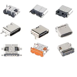 10Pcs/5Pcs USB Connector Type C Female Charging Port Jack 2/6/16 Pin Type-C Socket PCB Soldering SMD SMT DIY Repair Adapter