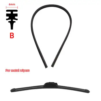 汽車雨刷橡膠條補充裝 雨刷片更換零件 各種類型 四季通用 擋風玻璃雨刷片 軟質汽車配件 10 最佳銷售 三葉雨刷片 - №3