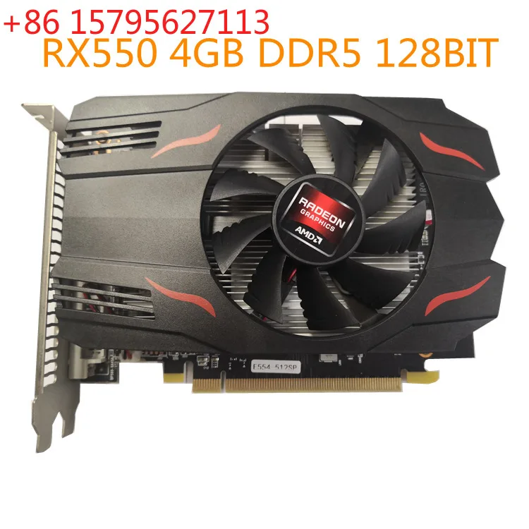 New HD RX550 Real 4GB DDR5 high definition gaming PC graphics card desktop graphics card